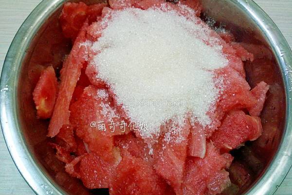 冰糖西瓜果酱的做法图解3
