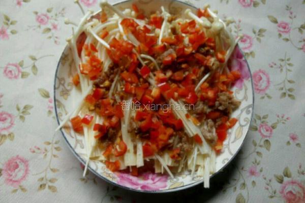 酸辣金针菇的做法图解8