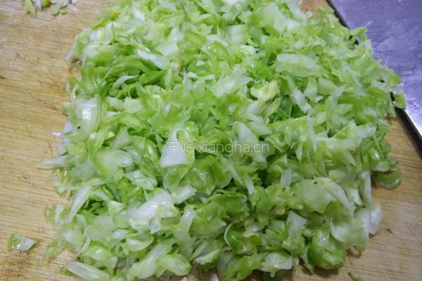 菜包子馅的做法图解4