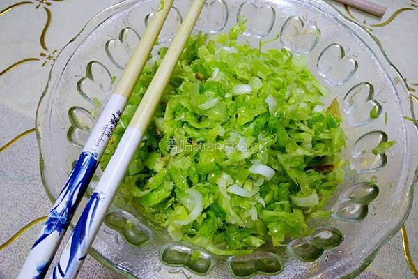 菜包子馅的做法图解7
