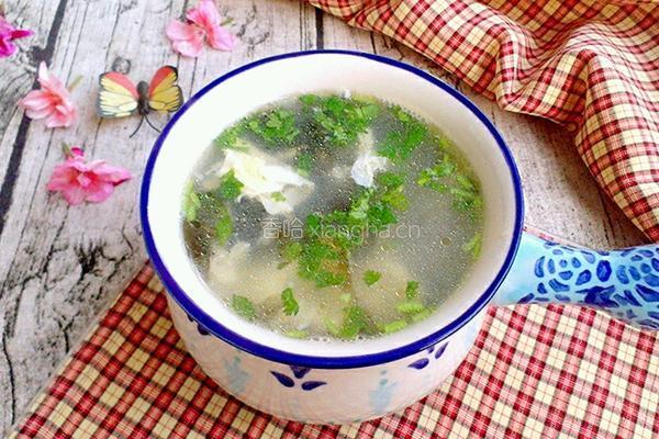 鸡蛋紫菜汤的做法图解4