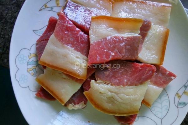 蒸咸肉的做法图解3