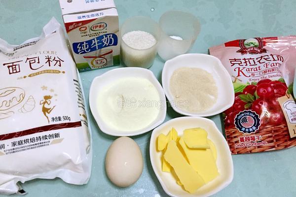 蔓越莓土司的做法图解1