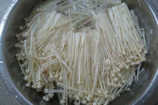 蒜茸粉丝金针菇的做法图解4