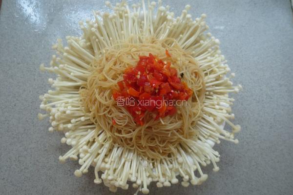 蒜茸粉丝金针菇的做法图解10