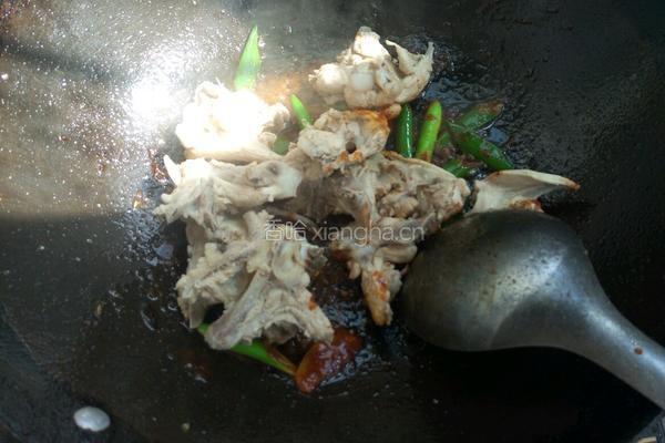 辣炒鸡叉骨的做法图解6