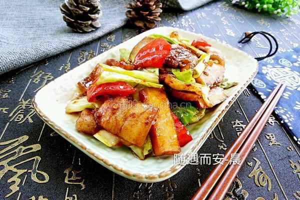 圆白菜回锅肉的做法图解15