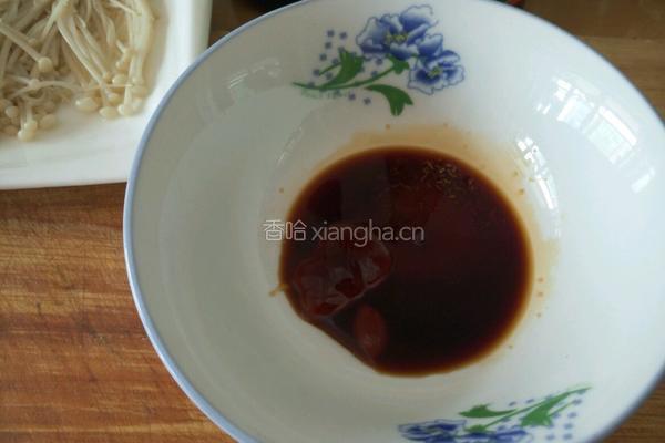蒜香金针菇的做法图解4