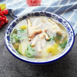 佛手瓜黄豆鸡脚汤的做法[图]