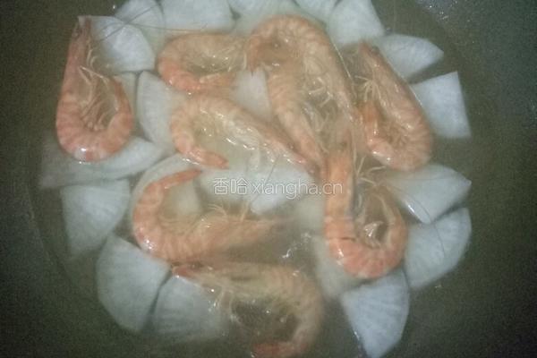 桂花萝卜虾汤的做法图解5