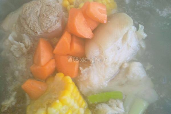 胡萝卜玉米骨头汤的做法图解6