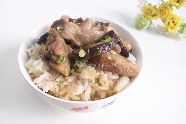 香菇鸡肉饭的做法图解7