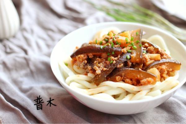 茄汁肉末乌冬面