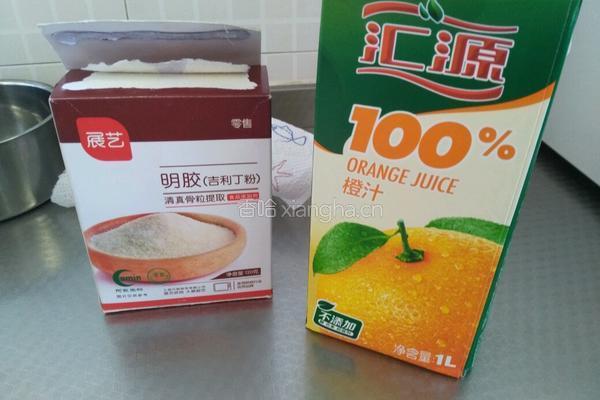 果汁果冻的做法图解1