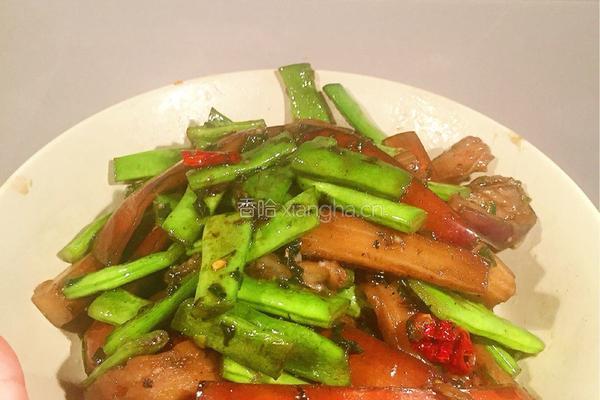豆角炒茄子