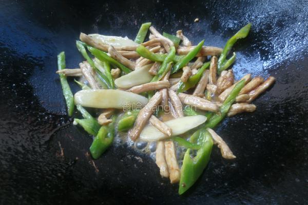 青椒香干肉丝的做法图解8