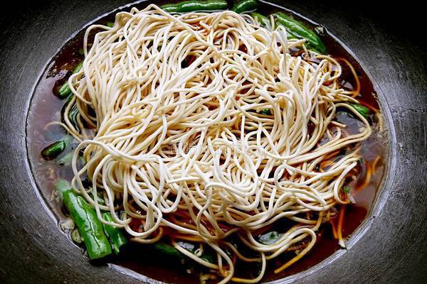 素扁豆焖面的做法图解5