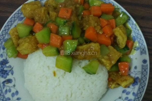 咖喱鸡排饭的做法图解9