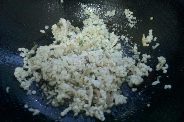 榨菜肉丝炒高粱饭的做法图解6