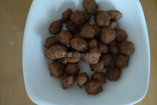 干炸肉丸子的做法图解15