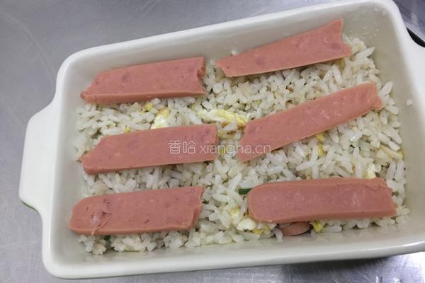 芝士培根焗饭的做法图解2