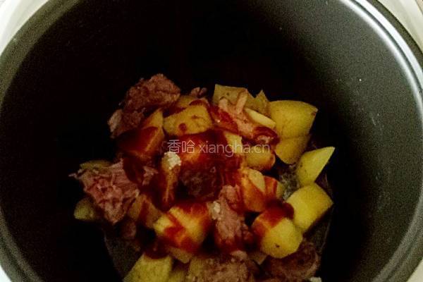 土豆炆鸭的做法图解7