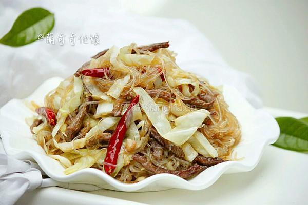 粉丝炒包菜的做法图解11