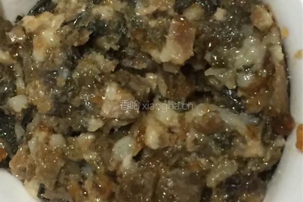 梅菜扣肉饼的做法图解5