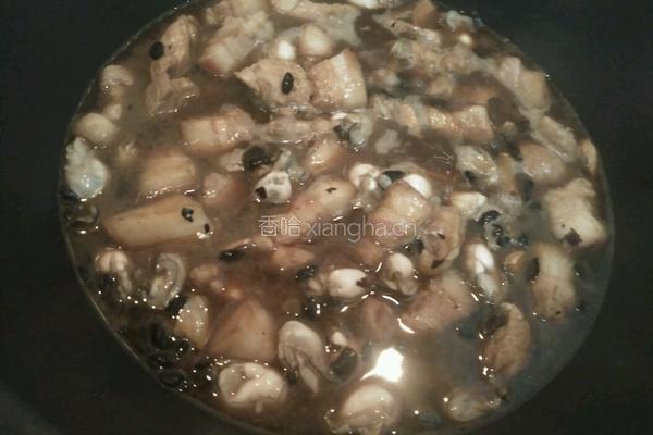 豆豉海蛎焖肉的做法图解5