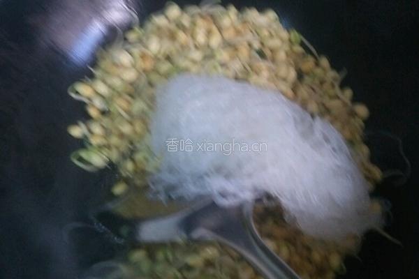 韭菜豆芽炒粉丝的做法图解6