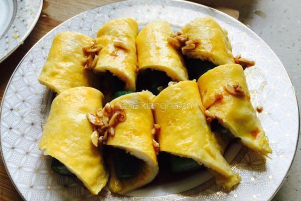 鸡蛋卷秋葵的做法图解7