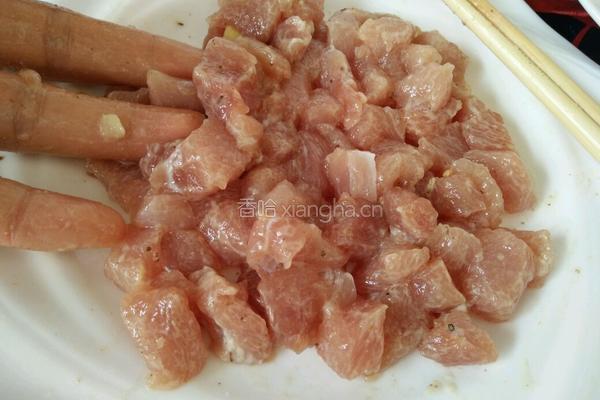 双椒海米肉丁的做法图解3