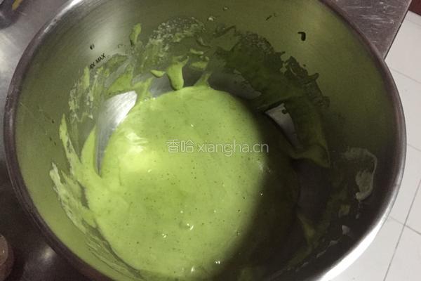 无花果抹茶裸蛋糕的做法图解3