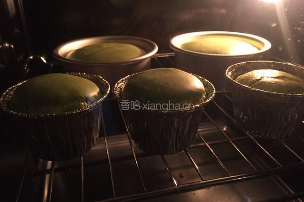 无花果抹茶裸蛋糕的做法图解4