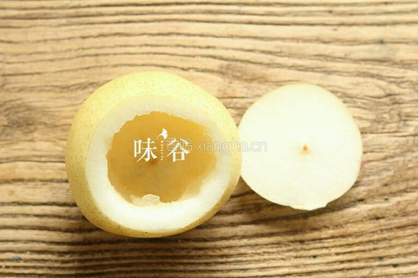 川贝母炖雪梨的做法图解3