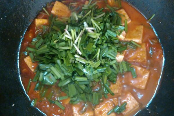 韭菜烩豆腐的做法图解6