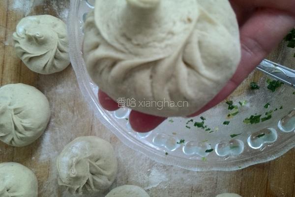 地瓜面山菜包子的做法图解15