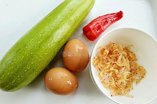 虾皮西葫芦鸡蛋的做法图解1
