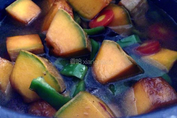 素南瓜焖饭的做法图解9