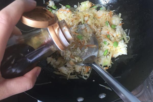 土豆丝炒饭的做法图解12