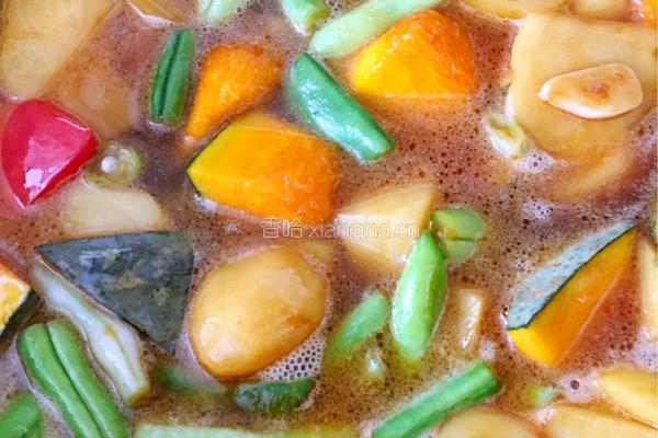 土豆豆角炖南瓜的做法图解7