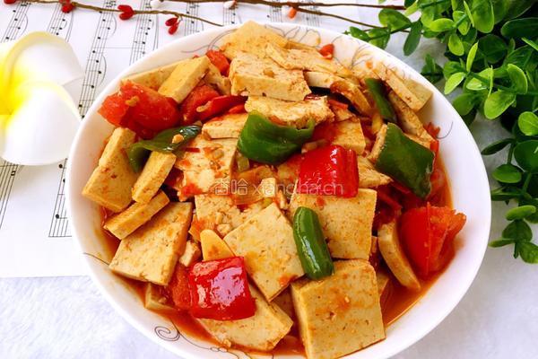 西红柿炒豆腐的做法图解7