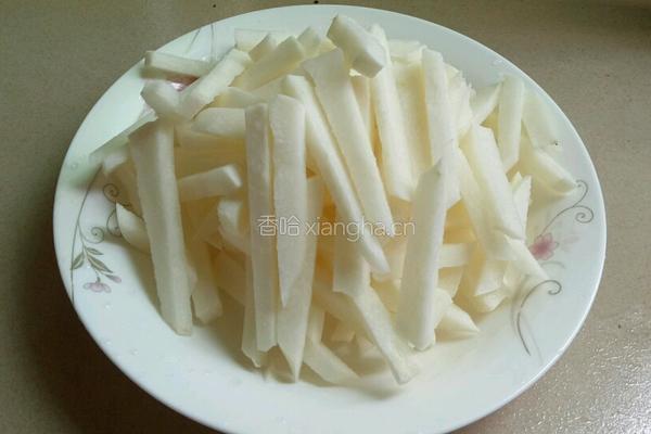 清炒沙葛的做法图解1