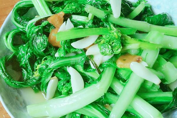蒜香菜心的做法图解6
