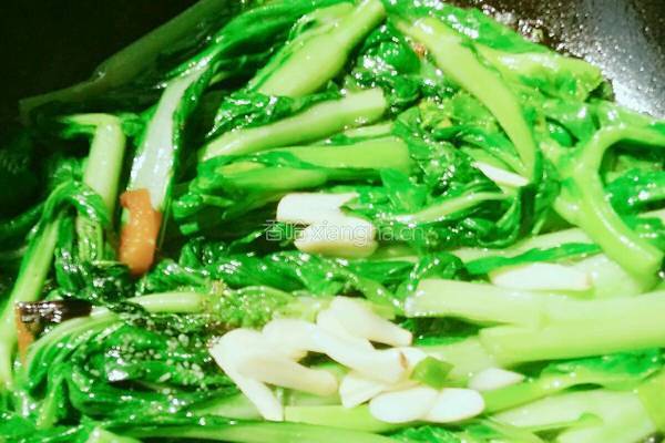 蒜香菜心的做法图解5