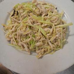 韭黄炒鸡丝
