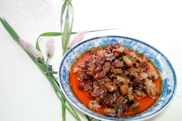 茄丁肉沫的做法图解7