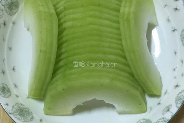 肉末蒸冬瓜的做法图解2