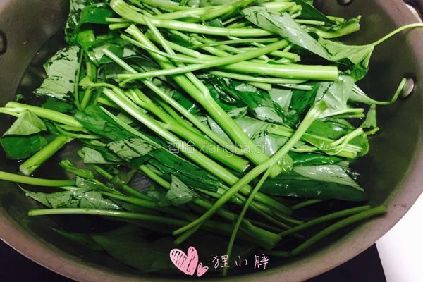 豉油空心菜的做法图解2