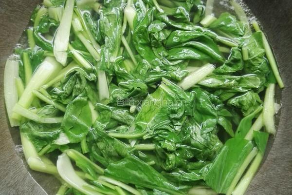 青菜香菇的做法图解2